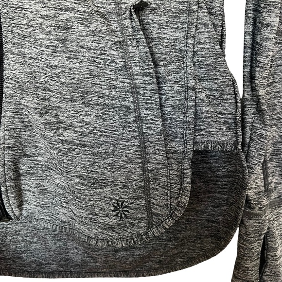 Athleta Baja Heather Grey Zip Hoodie Size XSP - Picture 8 of 10